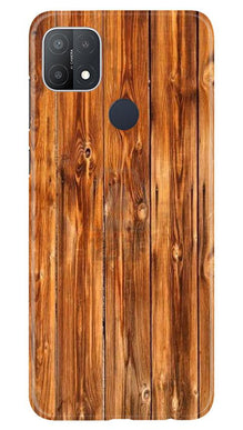 Wooden Texture Mobile Back Case for Oppo A15s (Design - 376)