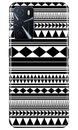 Black white Pattern Case for Oppo A16