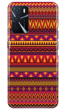 Zigzag line pattern2 Mobile Back Case for Oppo A16 (Design - 10)
