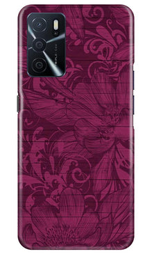 Purple Backround Mobile Back Case for Oppo A16 (Design - 22)