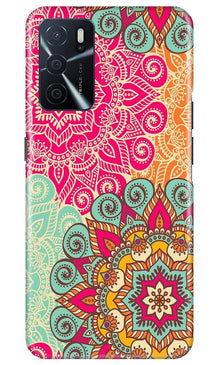 Rangoli art2 Mobile Back Case for Oppo A16 (Design - 29)