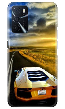 Car lovers Mobile Back Case for Oppo A16 (Design - 46)