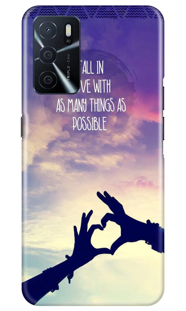 Fall in love Case for Oppo A16