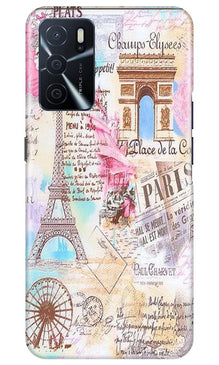 Paris Eiftel Tower Mobile Back Case for Oppo A16 (Design - 54)