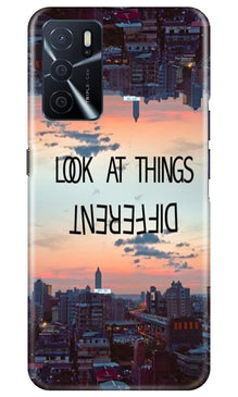 Look at things different Mobile Back Case for Oppo A16 (Design - 99)