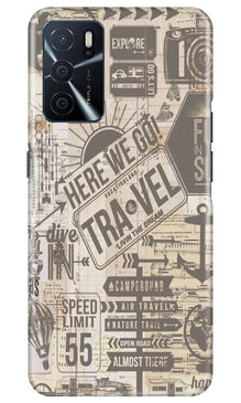 Travel Mobile Back Case for Oppo A16  (Design - 104)