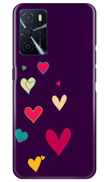 Purple Background Mobile Back Case for Oppo A16  (Design - 107)