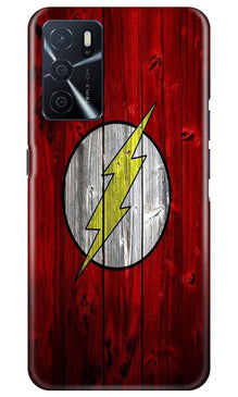 Flash Superhero Mobile Back Case for Oppo A16  (Design - 116)