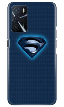 Superman Superhero Mobile Back Case for Oppo A16  (Design - 117)