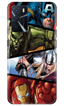 Avengers Superhero Mobile Back Case for Oppo A16  (Design - 124)