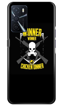 Winner Winner Chicken Dinner Mobile Back Case for Oppo A16  (Design - 178)