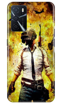 Pubg Mobile Back Case for Oppo A16  (Design - 180)