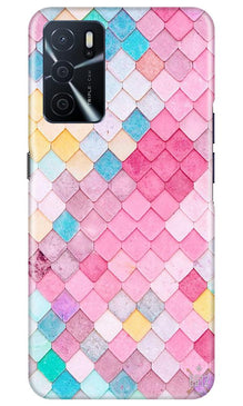 Pink Pattern Mobile Back Case for Oppo A16 (Design - 215)