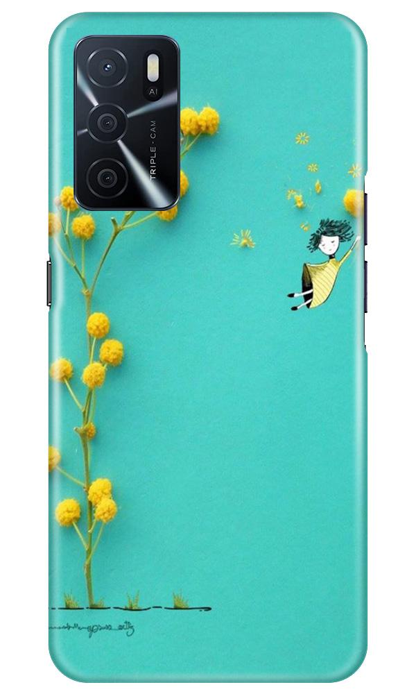 Flowers Girl Case for Oppo A16 (Design No. 216)