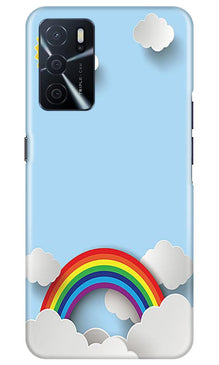 Rainbow Mobile Back Case for Oppo A16 (Design - 225)
