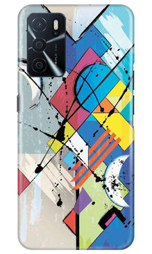 Modern Art Mobile Back Case for Oppo A16 (Design - 235)