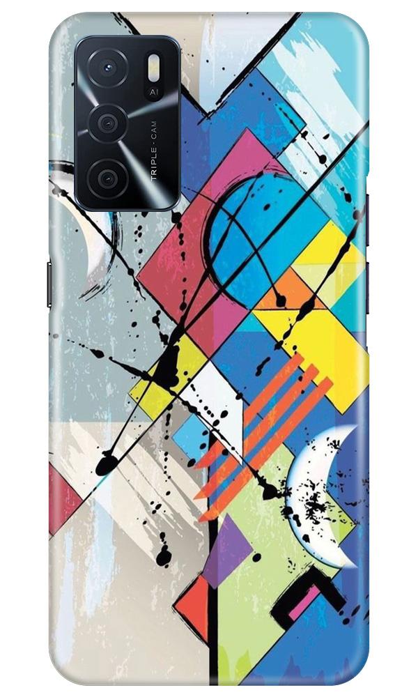 Modern Art Case for Oppo A16 (Design No. 235)