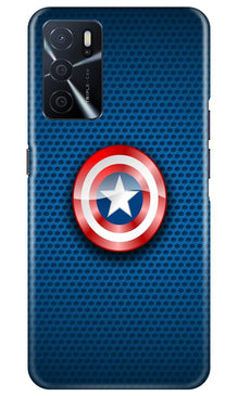 Captain America Shield Mobile Back Case for Oppo A16 (Design - 253)