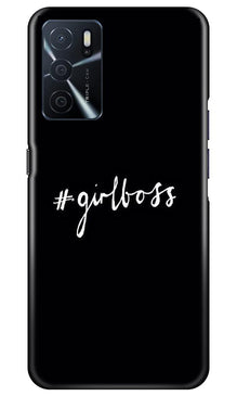 #GirlBoss Mobile Back Case for Oppo A16 (Design - 266)