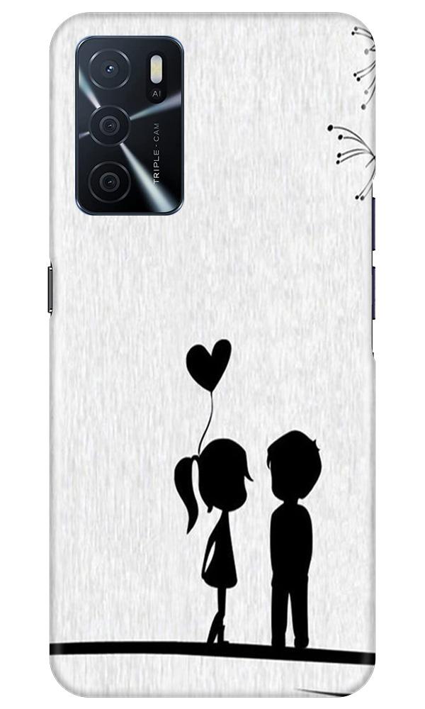 Cute Kid Couple Case for Oppo A16 (Design No. 283)