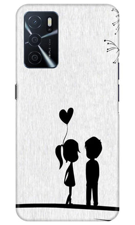 Cute Kid Couple Case for Oppo A16 (Design No. 283)