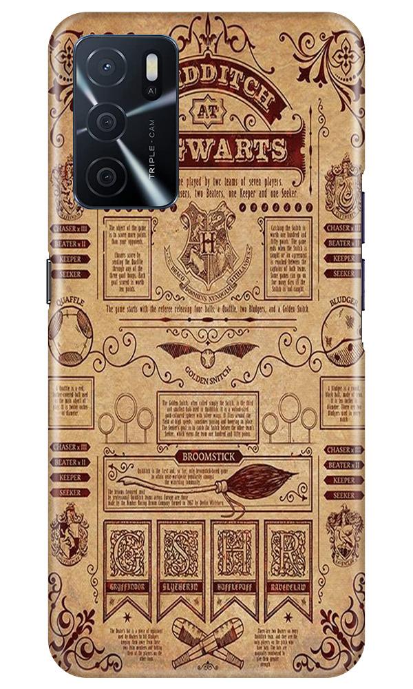 Hogwarts Mobile Back Case for Oppo A16 (Design - 304)