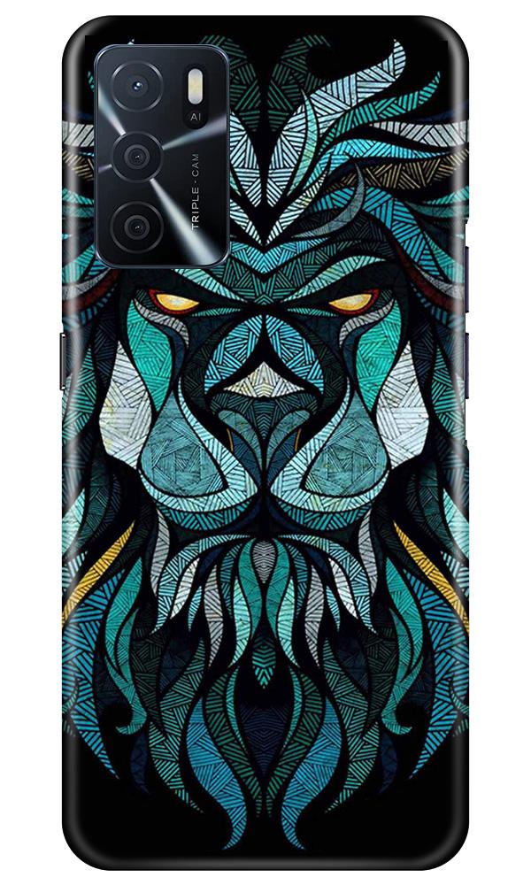 Lion Mobile Back Case for Oppo A16 (Design - 314)