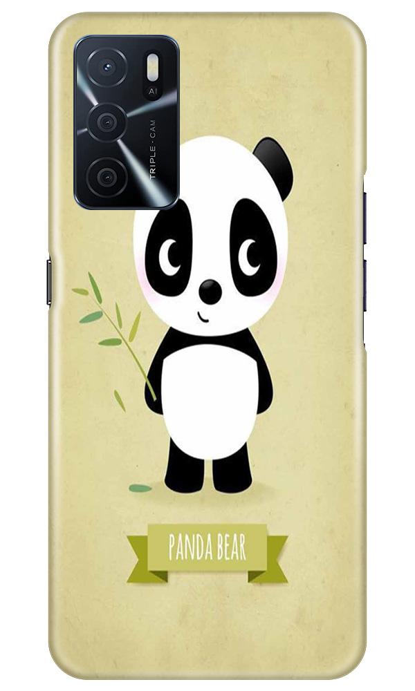 Panda Bear Mobile Back Case for Oppo A16 (Design - 317)