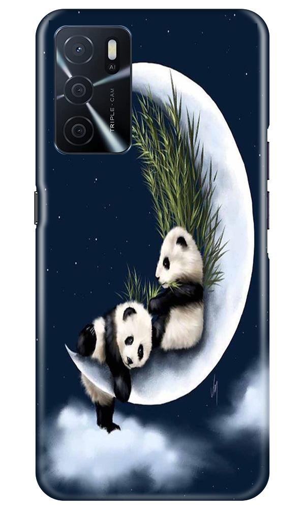 Panda Moon Mobile Back Case for Oppo A16 (Design - 318)