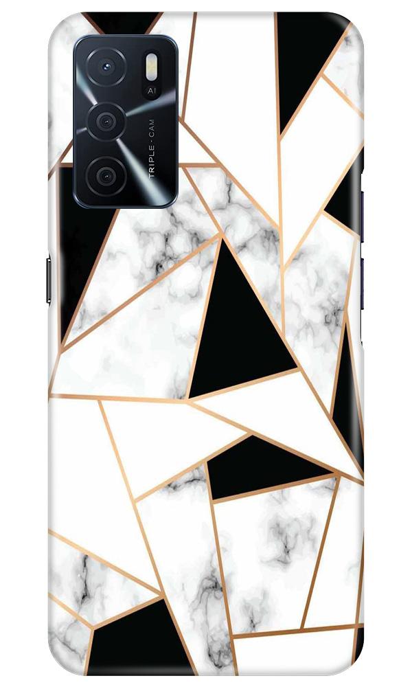 Marble Texture Mobile Back Case for Oppo A16 (Design - 322)