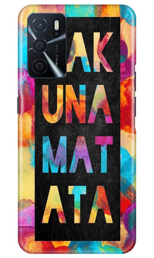 Hakuna Matata Mobile Back Case for Oppo A16 (Design - 323)