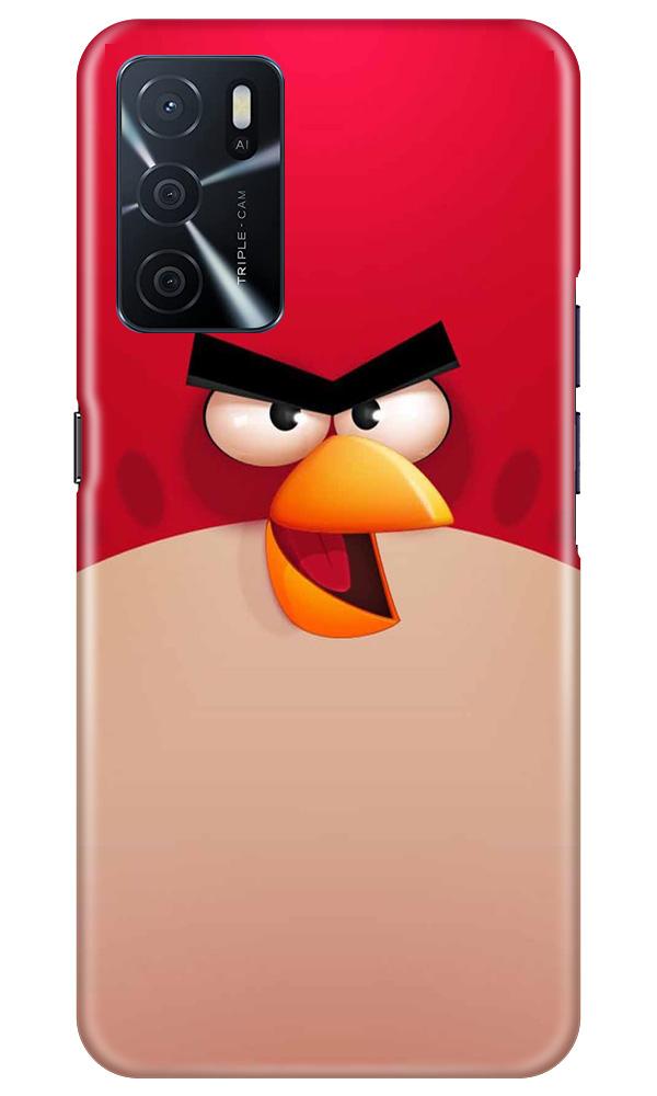 Angry Bird Red Mobile Back Case for Oppo A16 (Design - 325)