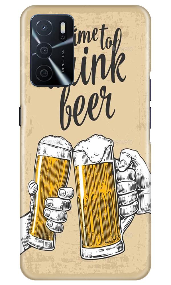 Drink Beer Mobile Back Case for Oppo A16 (Design - 328)