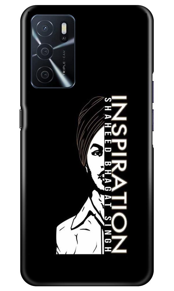 Bhagat Singh Mobile Back Case for Oppo A16 (Design - 329)