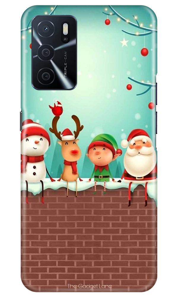 Santa Claus Mobile Back Case for Oppo A16 (Design - 334)