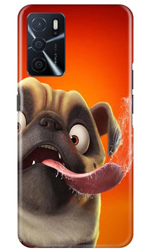 Dog Mobile Back Case for Oppo A16 (Design - 343)