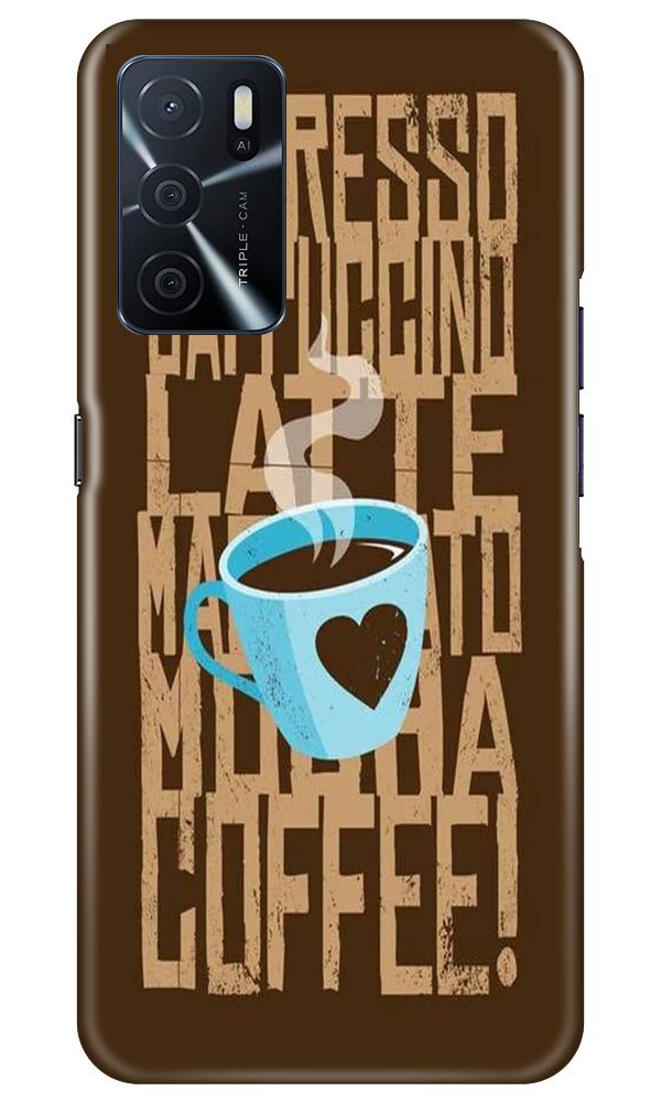 Love Coffee Mobile Back Case for Oppo A16 (Design - 351)