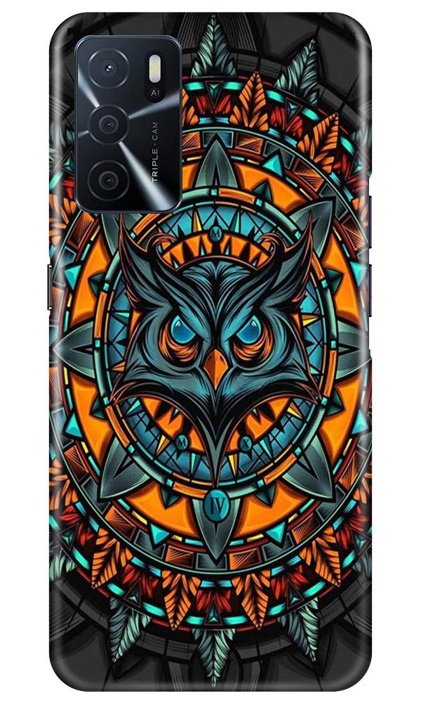 Owl Mobile Back Case for Oppo A16 (Design - 360)