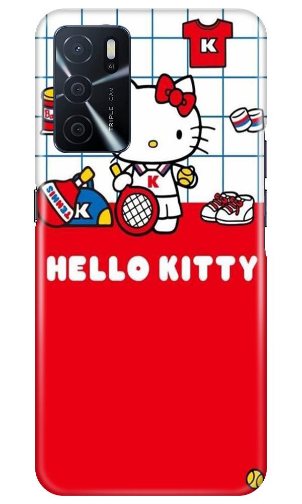 Hello Kitty Mobile Back Case for Oppo A16 (Design - 363)