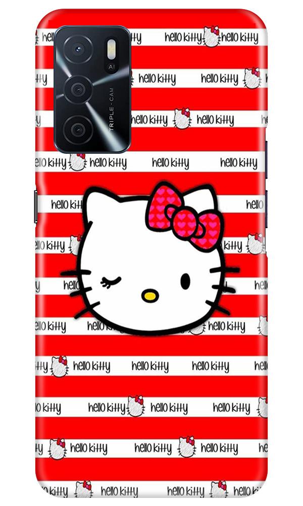 Hello Kitty Mobile Back Case for Oppo A16 (Design - 364)