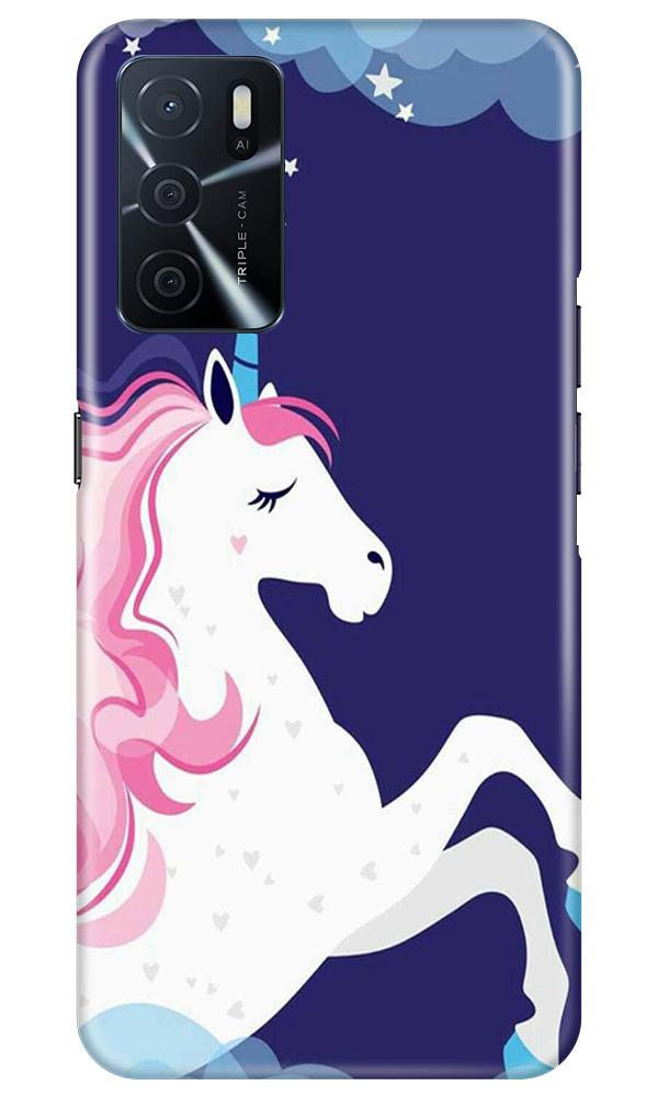 Unicorn Mobile Back Case for Oppo A16 (Design - 365)
