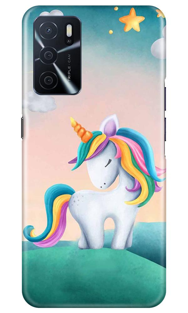 Unicorn Mobile Back Case for Oppo A16 (Design - 366)