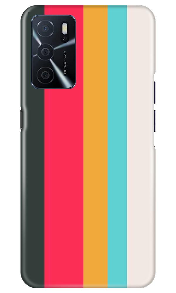 Color Pattern Mobile Back Case for Oppo A16 (Design - 369)