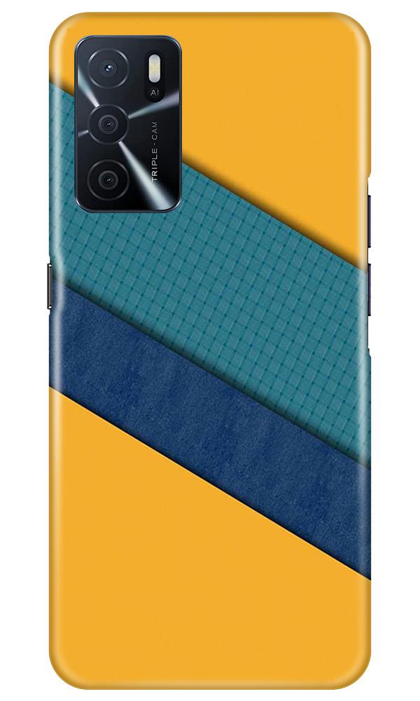 Diagonal Pattern Mobile Back Case for Oppo A16 (Design - 370)