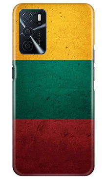 Color Pattern Mobile Back Case for Oppo A16 (Design - 374)