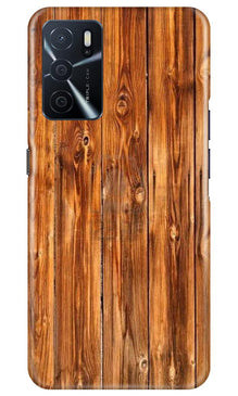 Wooden Texture Mobile Back Case for Oppo A16 (Design - 376)