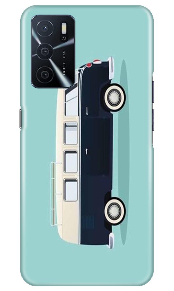 Travel Bus Mobile Back Case for Oppo A16 (Design - 379)