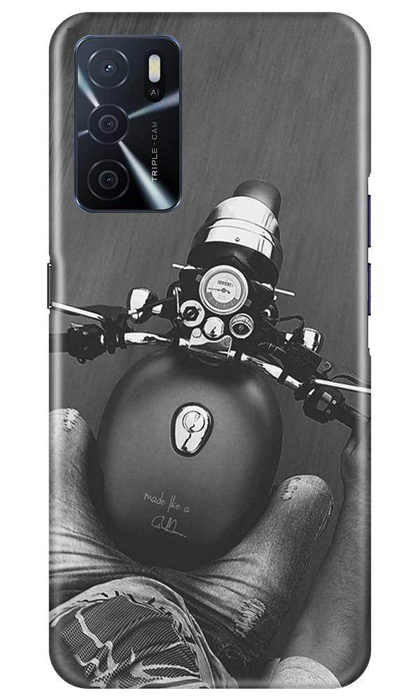 Royal Enfield Mobile Back Case for Oppo A16 (Design - 382)