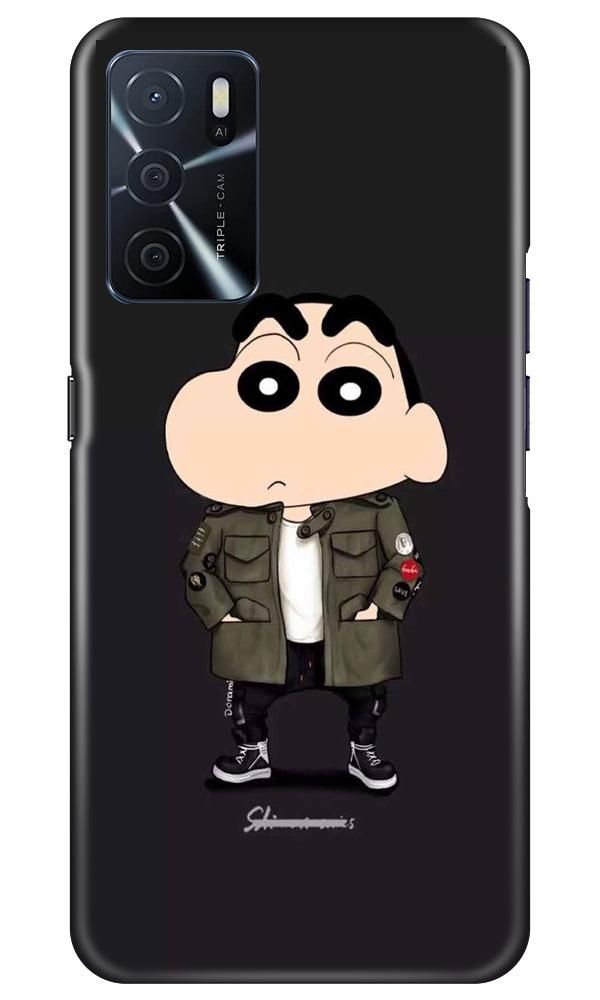Shin Chan Mobile Back Case for Oppo A16 (Design - 391)