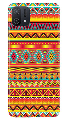 Zigzag line pattern Mobile Back Case for Oppo A16K (Design - 4)